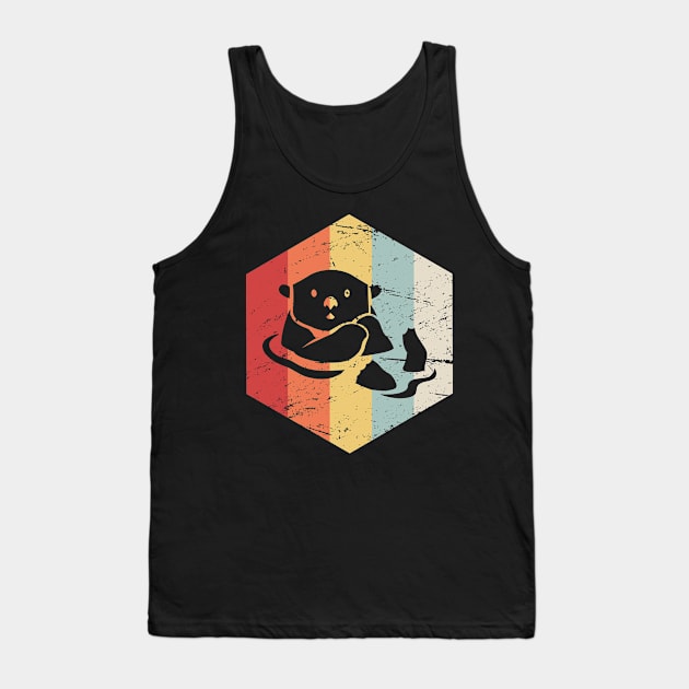 Retro 70s Otter Tank Top by MeatMan